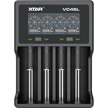XTAR Nabíječka VC4SL pro akumulátory Li-ion 16340 18650 21700 AA AAA C D
