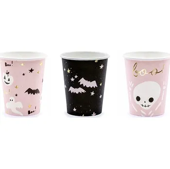 Jednorázové nádobí Papírové kelímky Partydeco Boo KPP61-EU1 220 ml 6 ks