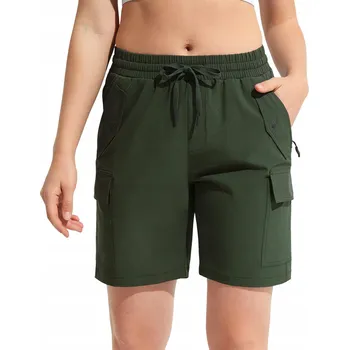 Dámské kraťasy Dámské Cargo Kraťasy Sportovní Trekingové Tréninkové Lehké Zelené XXXL