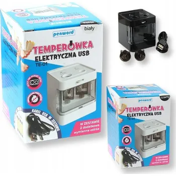 Ořezávátko Elektrické ořezávátko, dvojité, s nádobkou Penword, černé