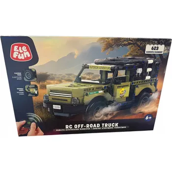 ostatní stavebnice ELEFUN Stavebnice Terénní auto na dálkové ovládání 623 dílů 6+