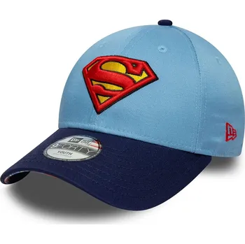 Kšiltovka kšiltovka New Era 9FO DC Warner Bros Superman Child - Sky Blue/Navy kid´s size