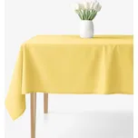 Hranatý ubrus 100% bavlněné plátno - žlutý 120 x 180 cm