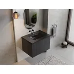 Spodní skříňka s umyvadlem AKYA LINEA grafitová matná - Grafit, Černá, 76, 52.5, 50.7 (NAKAL76GGB) HOPA