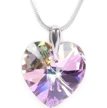 Náhrdelník Romantický náhrdelník Srdce Vitrail Light Levien