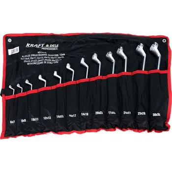 Autodoplněk Kraft&Dele Očkové klíče v textilním obalu 6-32 mm, sada 12ks KD10939