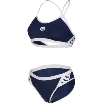 Dámské plavky Arena Icons Bikini Cross Back Solid Navy/White L - UK36