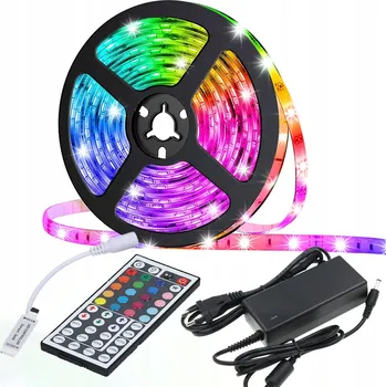 LED páska RGB LED pásek 150 LED 5M + Dálkový Ovladač Max Premium Sada