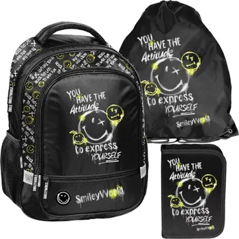 Školní batoh Školní batoh pro chlapce a dívku, batoh 1-3. třída Smiley set