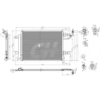 Klimatizace automobilu Hart 612 252 Kondenzátor klimatizace