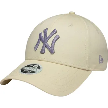 Kšiltovka kšiltovka New Era 9FO Metallic Logo MLB New York Yankees - Light Cream/Lavender one size