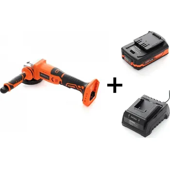 Auto-moto baterie Kraft&Dele Uhlová bruska 18V KD1772 0-8500/ min + Akumulator 4Ah PROSERIES KD1779 + Nabíječka PROSERIES KD1780