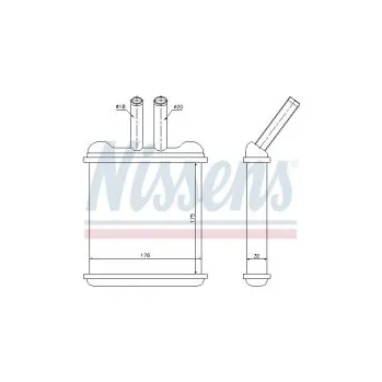 Auto-moto Výměník tepla NISSENS 76502