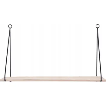 police Dřevěná police Home Styling Collection nástěnná 15x50x1 cm