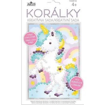 kreativní sada Kreativní tvoření - obrázek z korálků - Unicorn - 1912-0005