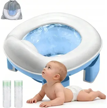 Nočník SKLÁDACÍ TURISTICKÝ NOČNÍK PRO DĚTI CESTOVNÍ PŘENOSNÁ TOALETA