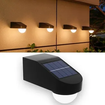 Nástěnné svítidlo Solární LED venkovní nástěnné světlo IP65 13 x 6 x 4 cm Automatické zapínání Světlo na plot schody terasu Studená bílá
