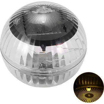 Nástěnné svítidlo Solární plovoucí LED světlo 10 cm IP44 Voděodolná světelná koule do bazénu jezírka fontány Zahradní dekorace Teplé žluté světlo