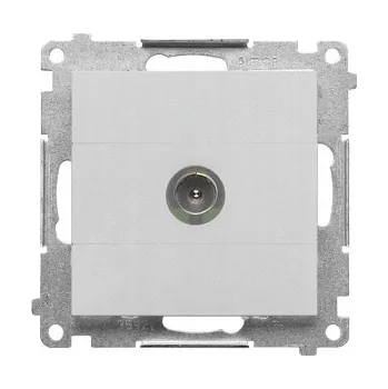 Elektrická zásuvka Anténní zásuvka nástěnná Kontakt-simon šedá