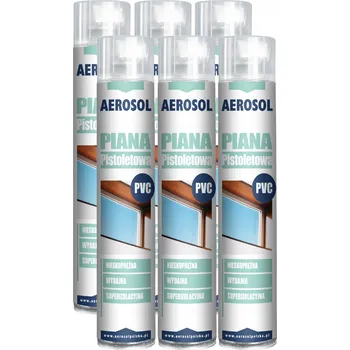 Montážní pěna 6 ks PĚNA NA PISTOLI NÍZKOTLAKÁ CELOROČNÍ UNIVERZÁLNÍ 750 ML