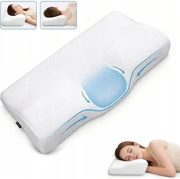 Polštář POLŠTÁŘ PRO SPANÍ NA BOKU Z PAMĚŤOVÉ PĚNY, ZMÍRŇUJE BOLESTI HLAVY A KRKU
