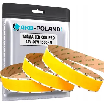 LED páska LED pásek COB 24V NEON 1600 DIOD 30MM KVALITNÍ 3000K TEPLÁ BÍLÁ VÝKONNÝ METR