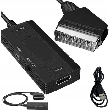Převodník z HDMI na SCART adaptér pro EURO video PAL NTSC HD