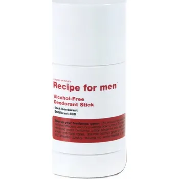 Deodorant ve sticku bez alkoholu, veganský Recipe for Men 75 Ml