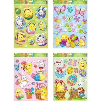 Velikonoční dekorace Okenní fólie velikonoční VE004 30x42cm 2221335