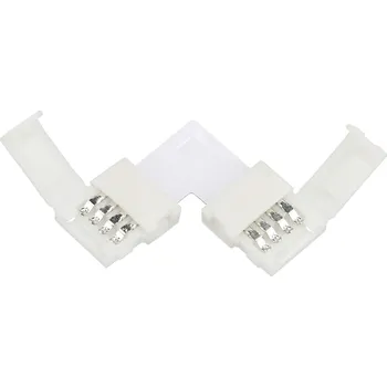 LED páska Rohová spojka PCB + Klipy pro RGB pásek, úhlová