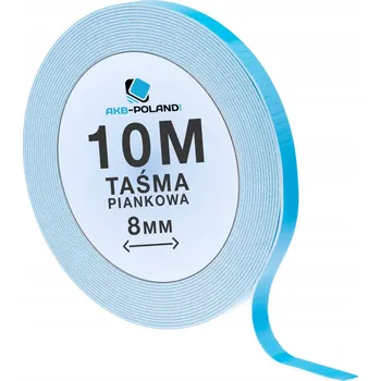 Lepicí páska Oboustranná pěnová páska 8 mm x 10 m pro montáž LED profilů