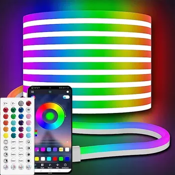 LED páska LED pásek RGB 6m Vodotěsný Dálkový Ovladač Aplikace IP65 24V Neon Flexibilní