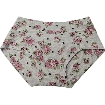 Kalhotky Dámské kalhotky Růže - M / světle šedá