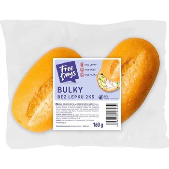 Trvanlivě pečivo FREE DAYS Bezlepková bulka 2 kusy