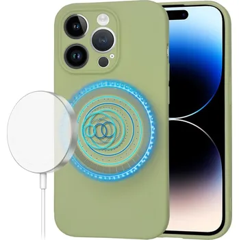 Pouzdro na mobilní telefon Techsuit - SoftFlex MagSafe - iPhone 14 Pro - Matcha