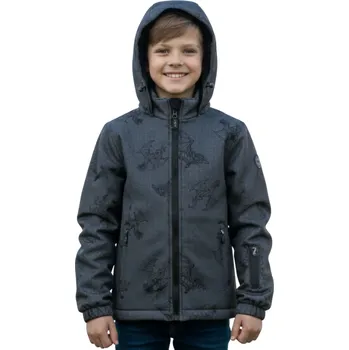 Chlapecká bunda KUGO PB7100 Chlapecká šusťáková podzimní bunda šedá