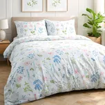 FLANELOVÉ POVLEČENÍ FLANELOVE 200X220 CM, 2KS 70X80 CM KVĚTY