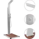 Zahradní sprcha s vaničkou WPC nerezová ocel3051287