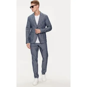 United Colors Of Benetton Chino kalhoty 4WV1UE02F Tmavomodrá Slim Fit 54