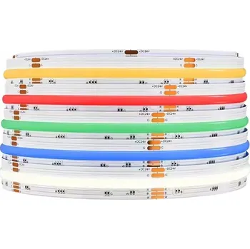 LED páska LED pásek COB RGBW 24V NEON RGB + TEPLÁ BÍLÁ 3920 DIOD ROLE 5M KVALITA