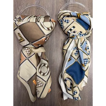 Šátek Dámský elegantní šátek vzor LM-84 barva: béžová