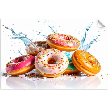 Fototapeta Samolepící plakát do kuchyně, jídelny, Donuty Koblihy Sušenky 130x90