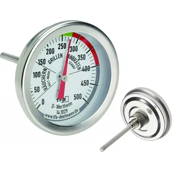 Příslušenství pro gril Teploměr do grilu, udírny 6,7x 5,2 cm, nerez