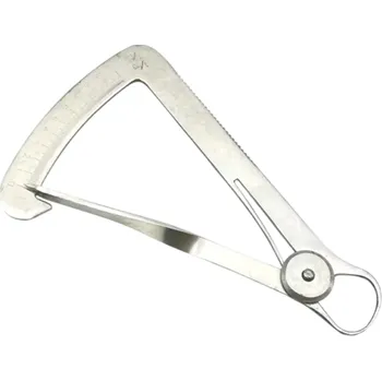 Dentální hygiena Zubní posuvné měřítko 0–10 mm Nerezová ocel Stupnice z obou stran Přesné měřidlo pro zubní laboratoř a ordinaci