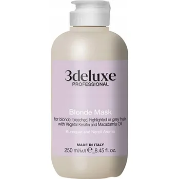 Vlasová regenerace 3DELUXE BLONDE MASKA NA BLOND VLASY ZESVĚTLENÉ S KERATINEM 250ML