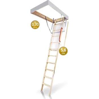 Schodiště Půdní schody dřevěné 70 x 120 cm maximální výška 280 cm