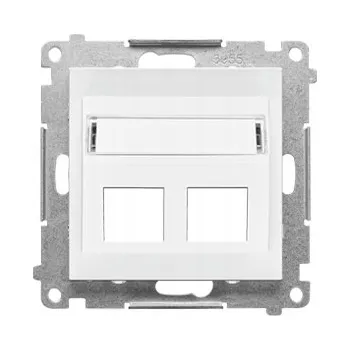 Elektrická zásuvka Internetová zásuvka nástěnná Kontakt-simon bílá