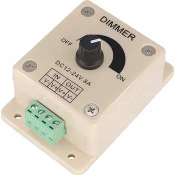 LED páska MANUÁLNÍ STMÍVAČ LED PÁSKU 12V 24V 8A 96W - SILNÝ OVLADAČ