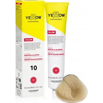 Barva na vlasy ALFAPARF YELLOW Barva na vlasy 10 Nejsvětlejší přírodní blond 100 ml