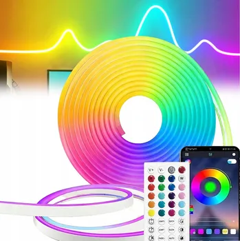 LED páska LED PÁSEK 6 M RGB VODOTĚSNÝ LED PÁSEK DÁLKOVÝ OVLADAČ + OVLÁDÁNÍ APLIKACÍ